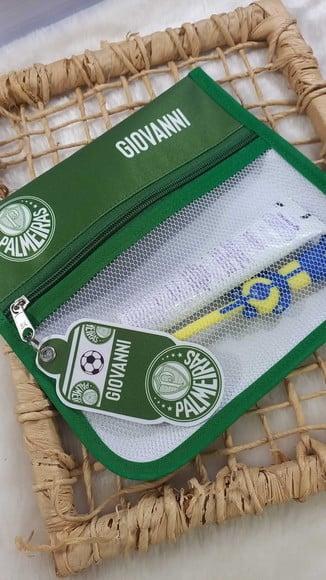 Estojo Higiene Bucal Personalizado Palmeiras Lista Escolar
