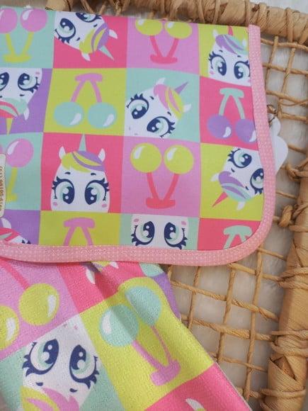 Estojo Higiene Bucal Personalizado Puket Gatinha Toalhinha.