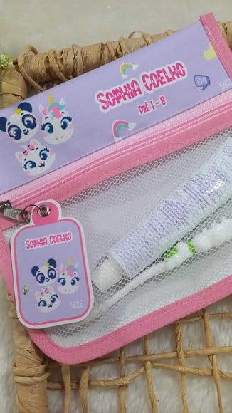 Estojo Higiene Bucal Personalizado Puket, Multi Bichos.