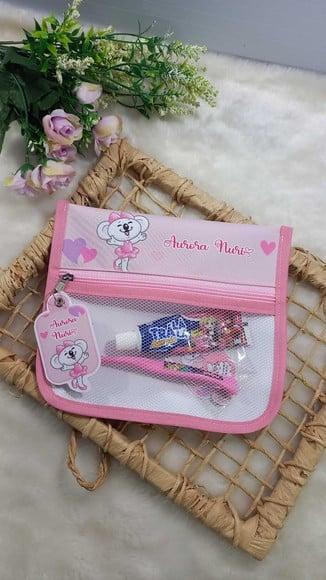 Estojo Higiene Bucal Personalizado Tema Lilica Replica