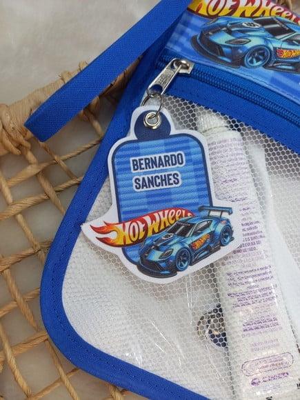 Estojo Higiene Bucal Personalizado Tema Nome com Alça