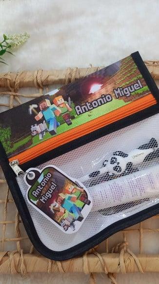 Estojo Higiene Bucal Personalizado Tema Nome Lista Escolar