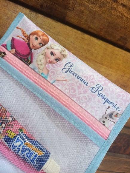 Estojo Higiene Bucal Personalizado Tema Nome Lista Escolar