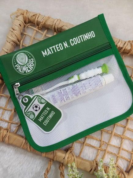 Estojo Higiene Bucal Personalizado Tema Nome Lista Escolar