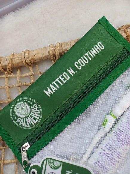Estojo Higiene Bucal Personalizado Tema Nome Lista Escolar