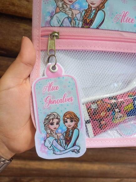 Estojo Higiene Bucal Personalizado Tema Nome Lista Escolar
