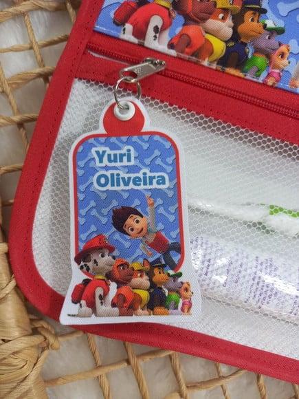 Estojo Higiene Bucal Personalizado Tema Nome Lista Escolar