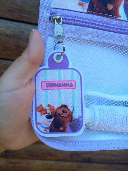 Estojo Higiene Bucal Personalizado Tema Nome Lista Escolar