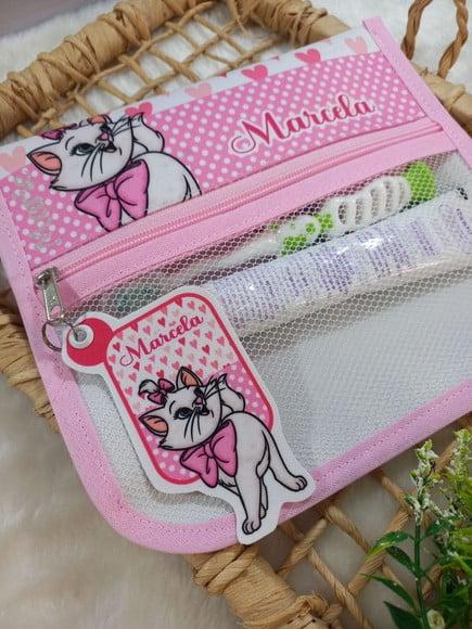 Estojo Higiene Bucal Personalizado Tema Nome Lista Escolar