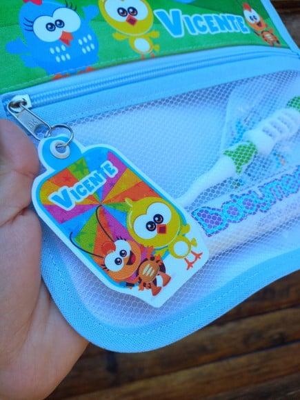 Estojo Higiene Bucal Personalizado Tema Nome Lista Escolar