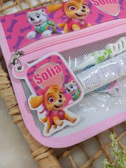 Estojo Higiene Bucal Personalizado Tema Nome Lista Escolar