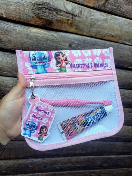 Estojo Higiene Bucal Personalizado Tema Nome Lista Escolar