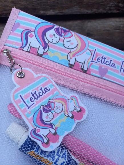 Estojo Higiene Bucal Personalizado Tema Nome Lista Escolar