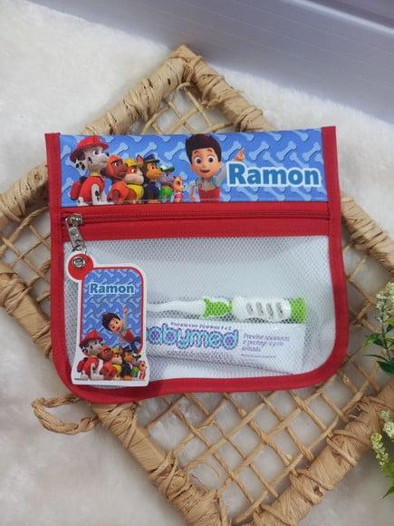 Estojo Higiene Bucal Personalizado Tema Nome Lista Escolar