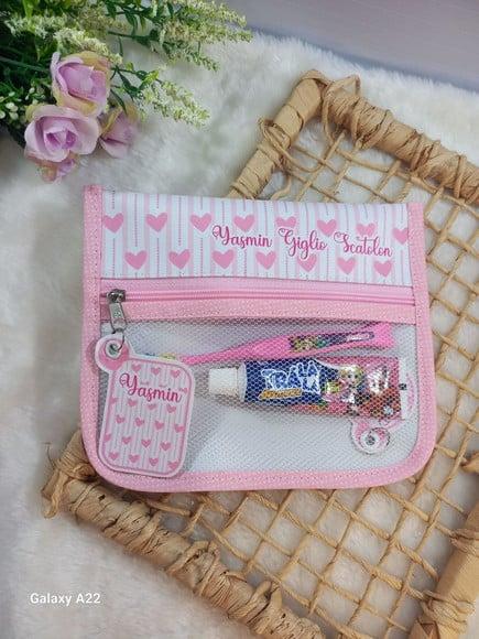 Estojo Higiene Bucal Personalizado Tema Nome Lista Escolar