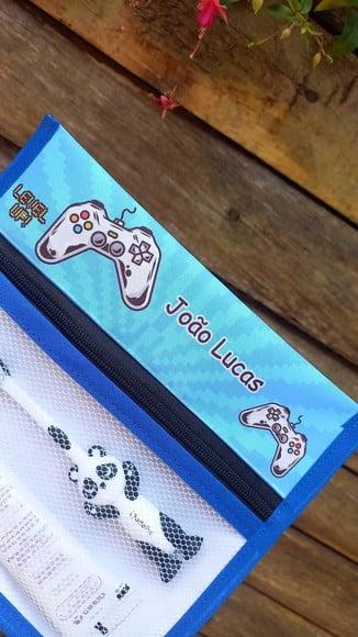 Estojo Higiene Bucal Personalizado Tema Video Game