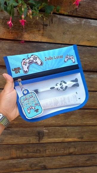 Estojo Higiene Bucal Personalizado Tema Video Game