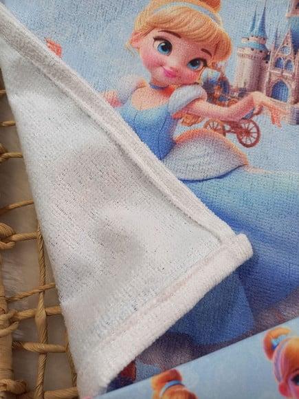 Estojo Higiene Bucal Personalizado, Toalhinha Cinderela