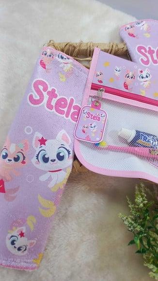 Estojo Higiene Bucal Puket Personalizado com 2x Toalhinhas.