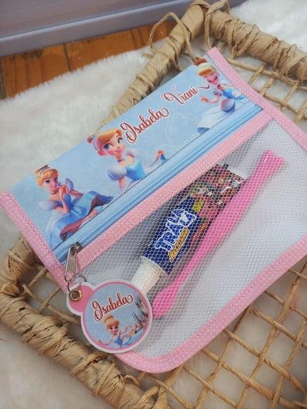 Estojo, Higiene Bucal Personalizado, Infantil Escolar Nome.