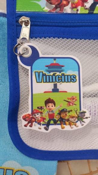 Estojo, Higiene Bucal Personalizado com Toalhinha, Escolinha