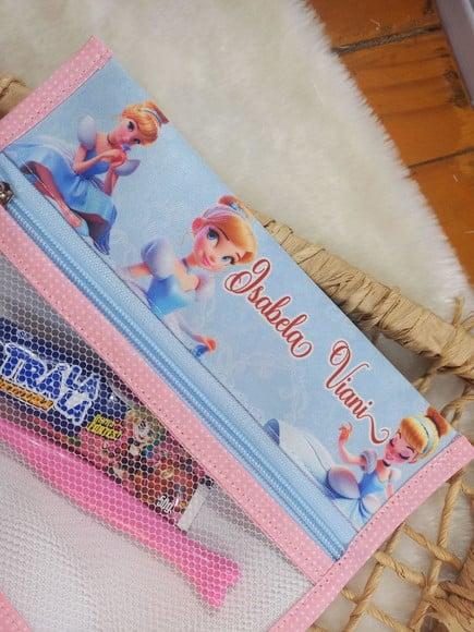 Estojo, Higiene Bucal Personalizado, Infantil Escolar Nome.