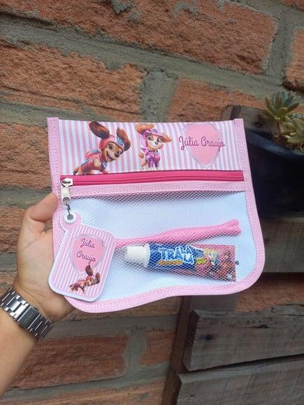 Estojo, Higiene Bucal Personalizado, Infantil Escolar Nome.