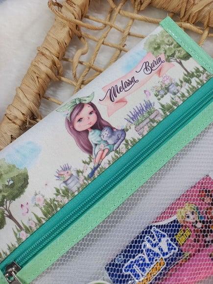Estojo, Higiene Bucal Personalizado, Infantil Escolar Nome.