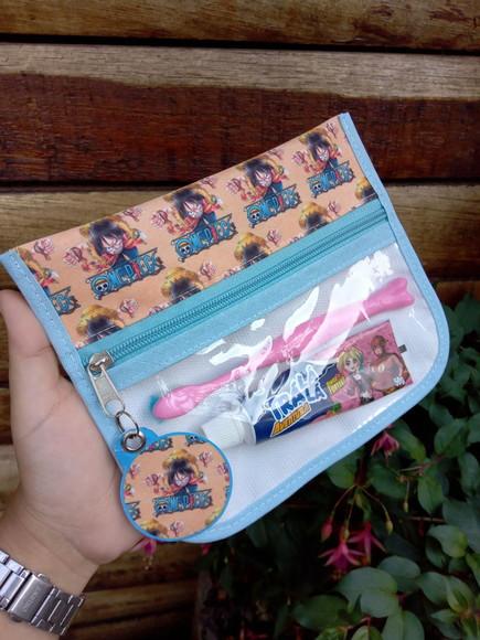 Estojo, Higiene Bucal Personalizado, Infantil Escolar Nome.