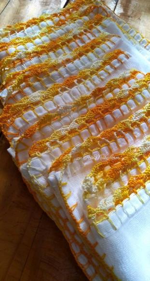 Fralda de Boca em Crochê.