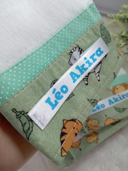 Fralda de Boca, Personalizada com Nome em Etiqueta.