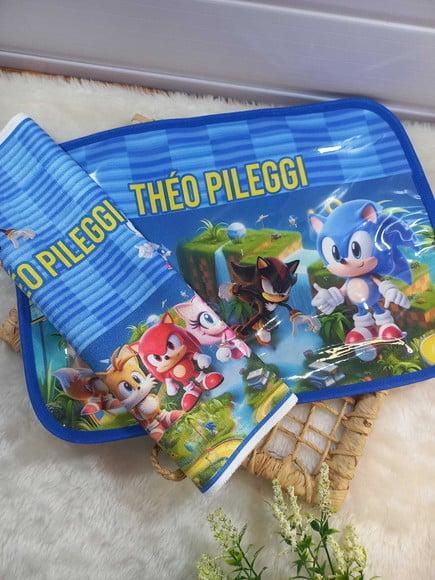 Jogo Americano Infantil Plastificado Sonic 1x Toalhinha