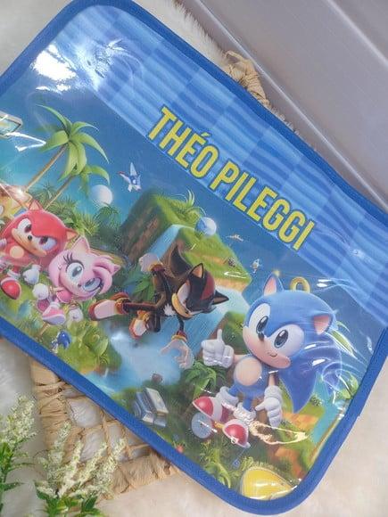 Jogo Americano Infantil Plastificado, Turma do Sonic