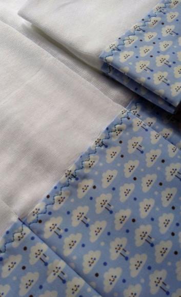 Kit 3x Fralda de Ombro, 3x Fraldinha Boca Bebe 100% Algodão.
