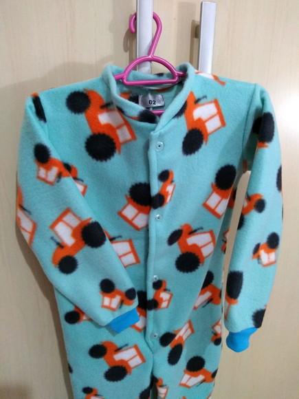 Macacão Pijama em Soft, (1, 2 ou 3 anos)