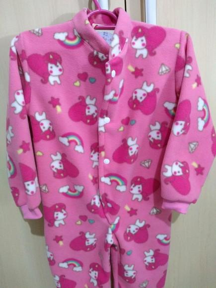 Macacão Pijama em Soft, (1, 2 ou 3 anos)