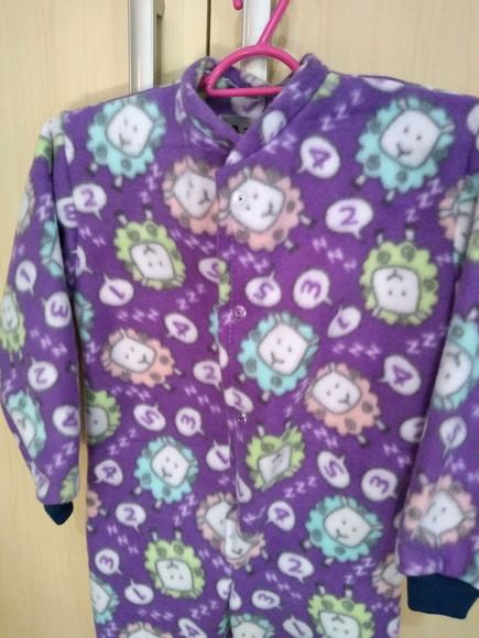 Macacão Pijama em Soft, (1, 2 ou 3 anos)