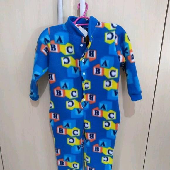Macacão Pijama em Soft, (4 ou 6 anos)ESTAMPA INDISPONÍVEL.