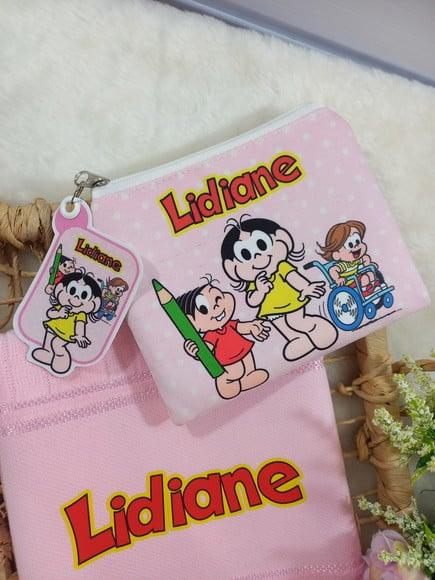 Necessaire Bolsinha Personalizada com Toalhinha Escola Festa