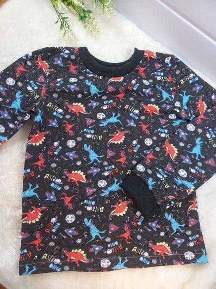 Pijama Infantil Algodão Longo de Frio Inverno Dinossauro 8