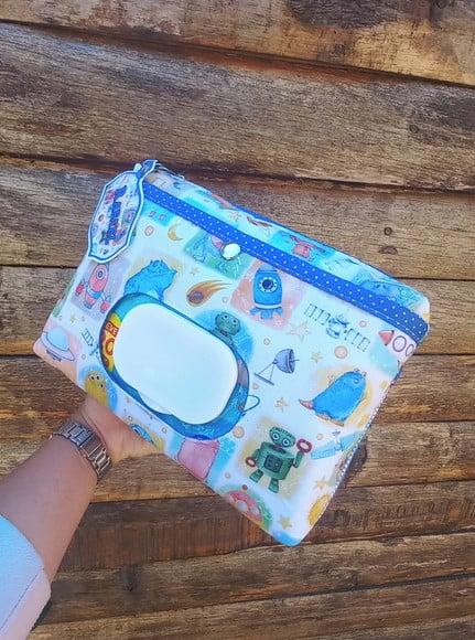 Porta Lenço Umedecido, Fraldas e Pomada.