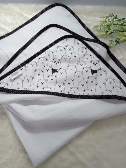 Toalha Fralda com Capuz, Grossa Premium..