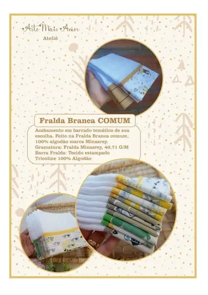 10x Fraldinha Boca, Babete, 100% Algodão, Enxoval do Bebê.