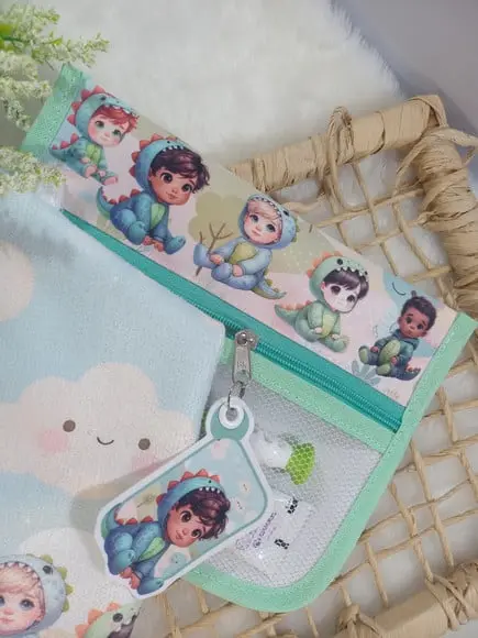 1x Estojo Higiene Bucal Personalizado com 1x Toalhinha.