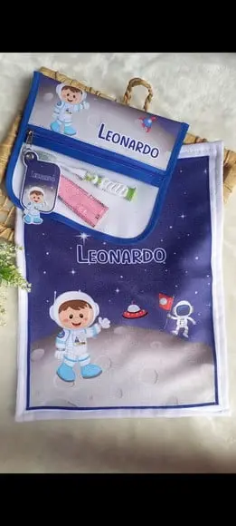 1x Estojo Higiene Bucal Personalizado com 5x Toalhinha.
