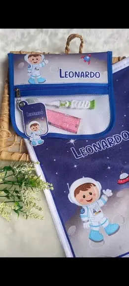 1x Estojo Higiene Bucal Personalizado com 5x Toalhinha.