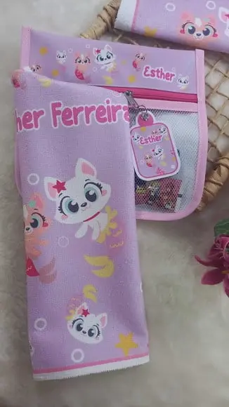 1x Estojo Higiene Bucal Personalizado, 6x Toalhinha Puket.