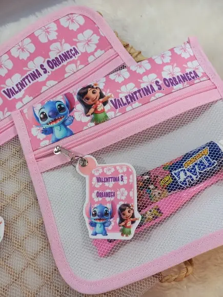 2 x Saquinho Personalizado, Infantil 30x30 1x Estojo Bucal.