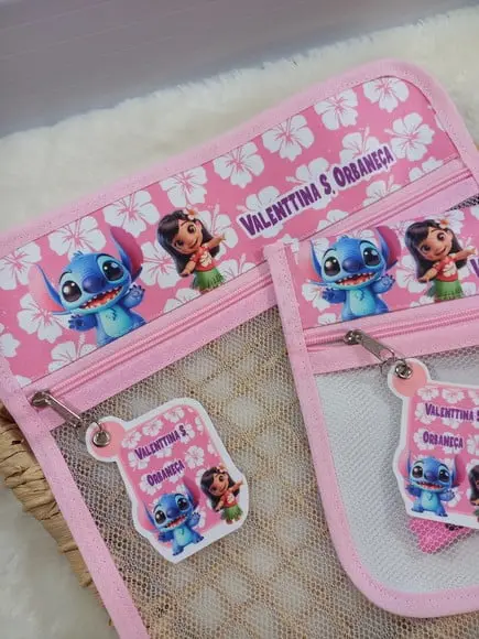 2 x Saquinho Personalizado, Infantil 30x30 1x Estojo Bucal.