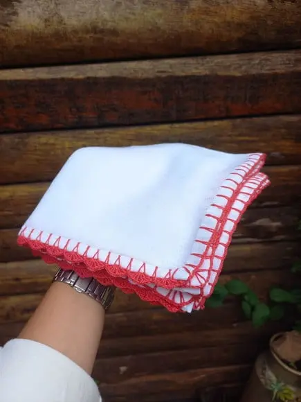 2x Fralda de Boca Crochê 100% Algodão Babita Paninho Bebê